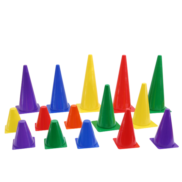 Versatile Multi-Size & Multi-Color Agility Training Cones | Sports Marker Cones