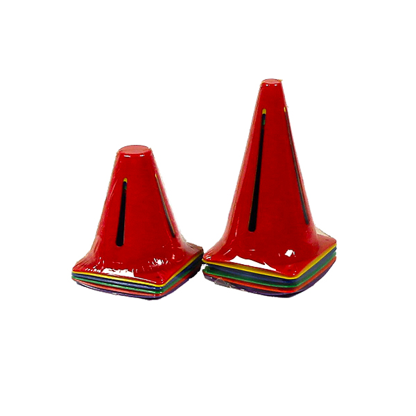 Slotted Sport Training Cones with Vertical Opening