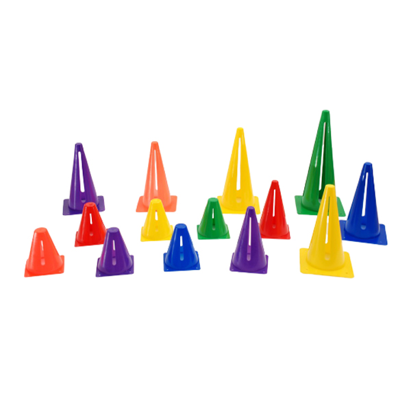 Slotted Sport Training Cones with Vertical Opening