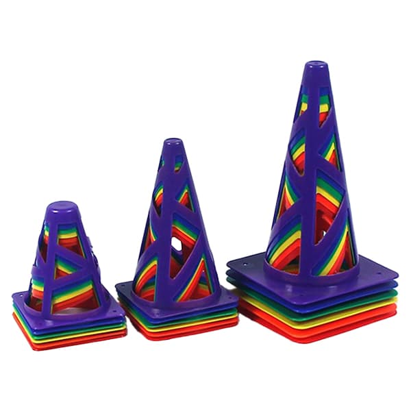 Non-Deforming Mesh Safety Marker – Multi-Purpose Agility Cones