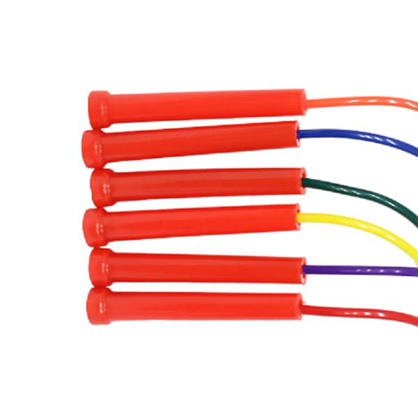 Durable PVC Jump Rope with PE Handles | 6 Vibrant Colors | Multiple Lengths for Kids & Adults (7')