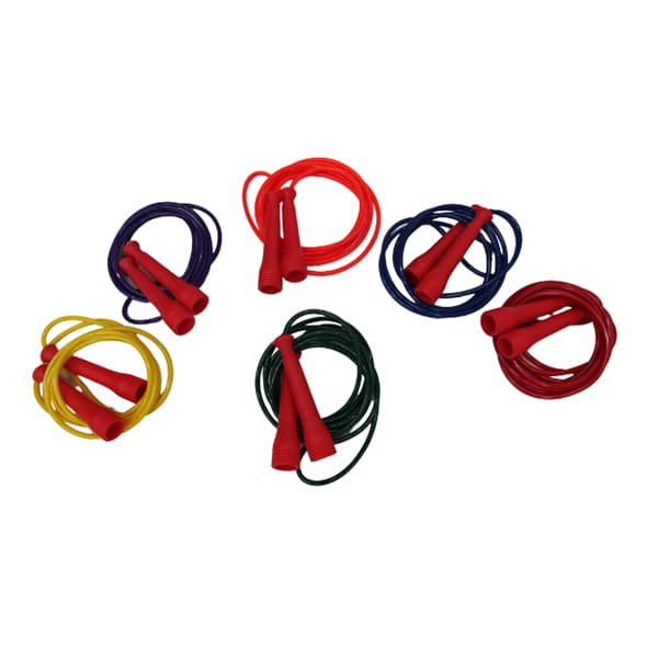 Classic PVC Jump Rope with Ergonomic PP Handles | 6 Colors | Multiple Lengths (10') for Fitness, School & Kids