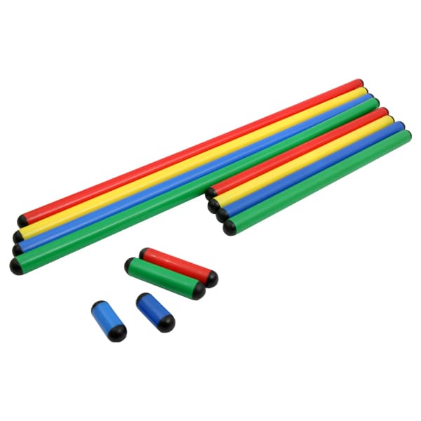 Colorful Agility Training Poles | Multi-Size Speed & Coordination Drill Sticks | Versatile Sports Obstacle Course Equipment